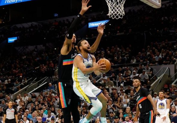 Stephen curry victor wembanyama warriors spurs nba 2025 11 13 14 30